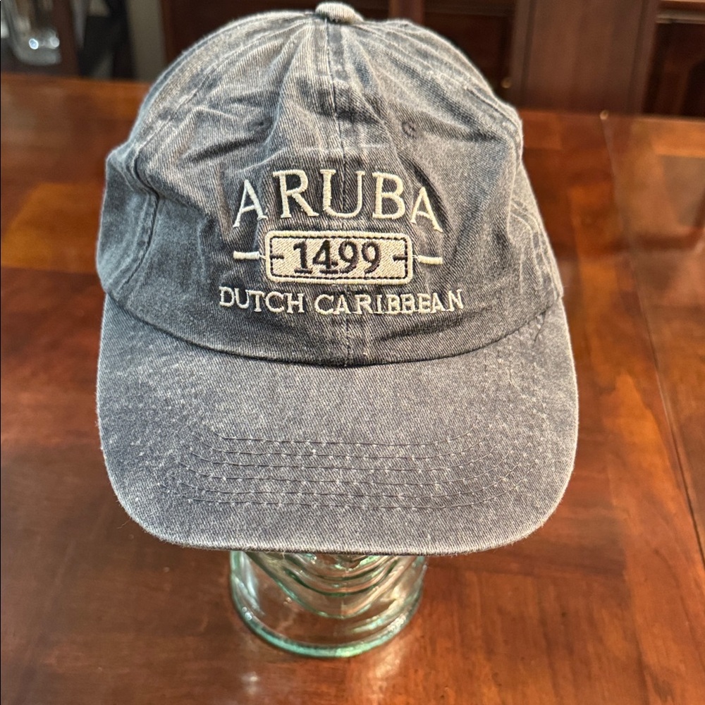 Aruba One Happy Island 100% Cotton Baseball Cap Hat Dutch Caribbean